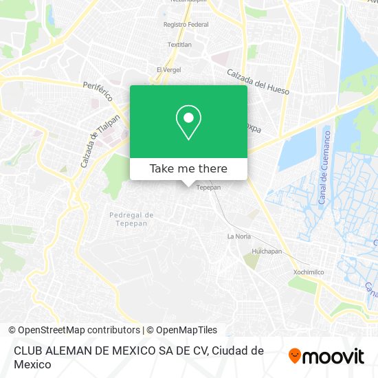 CLUB ALEMAN DE MEXICO SA DE CV map