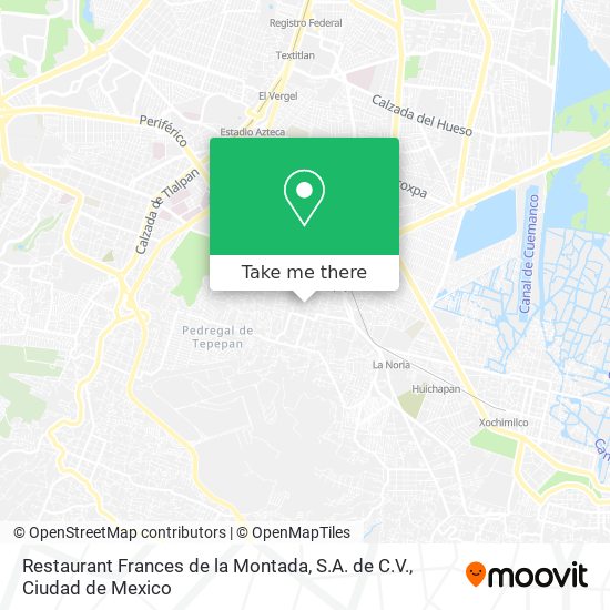 Mapa de Restaurant Frances de la Montada, S.A. de C.V.