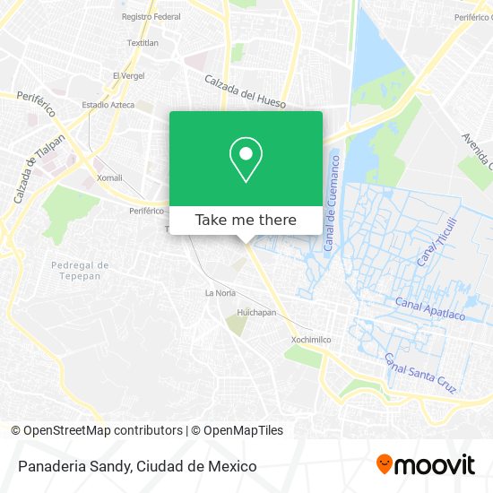 Mapa de Panaderia Sandy