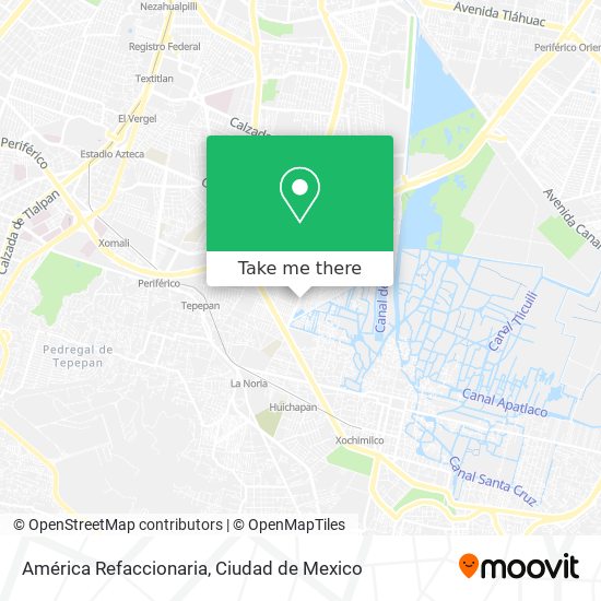 América Refaccionaria map