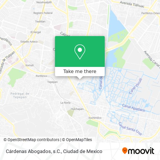 Mapa de Cárdenas Abogados, s.C.