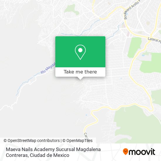 Maeva Nails Academy Sucursal Magdalena Contreras map