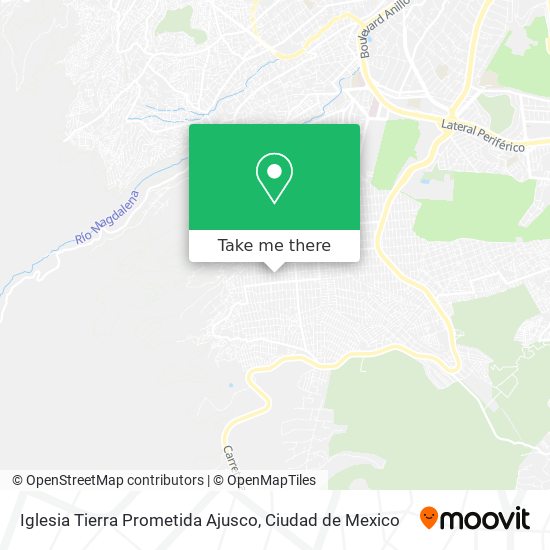 Mapa de Iglesia Tierra Prometida Ajusco