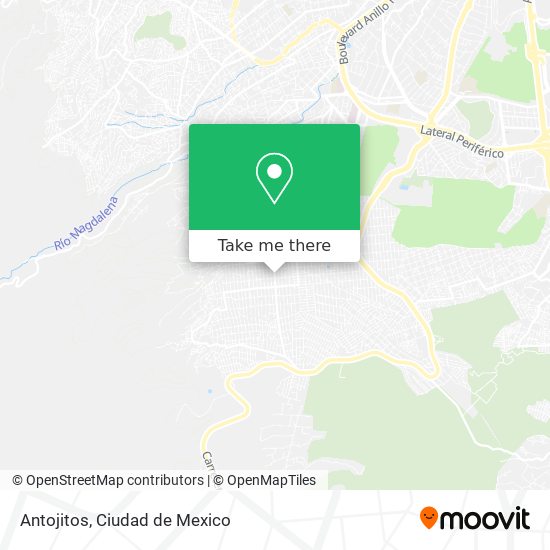 Antojitos map