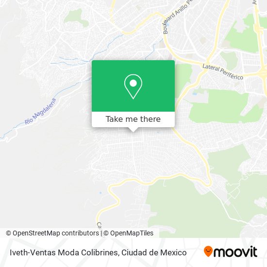 Iveth-Ventas Moda Colibrines map