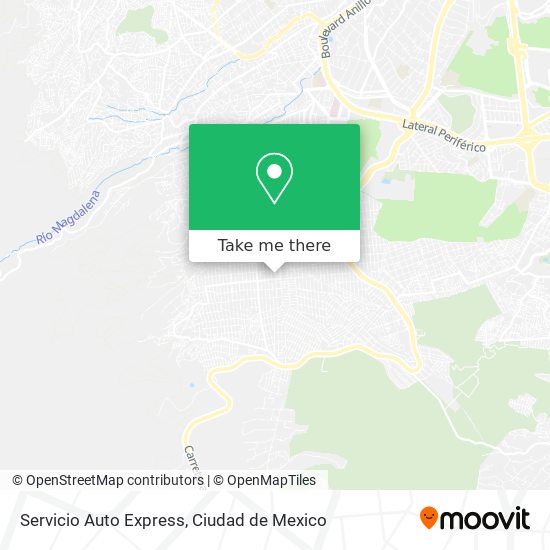 Servicio Auto Express map