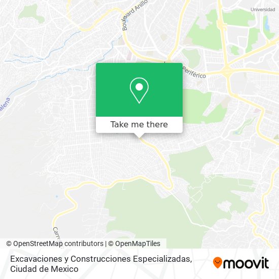 Mapa de Excavaciones y Construcciones Especializadas