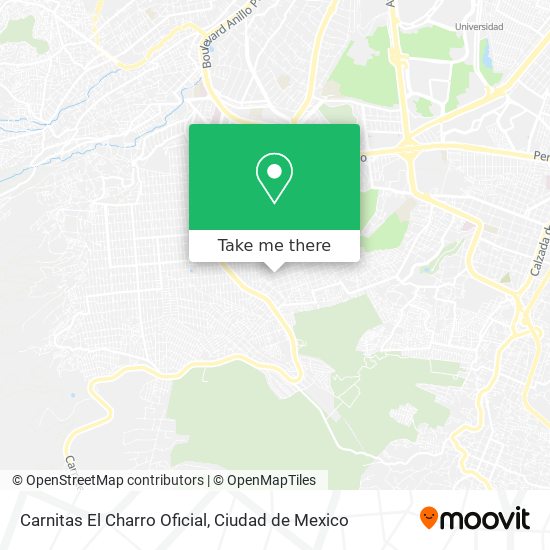 Carnitas El Charro Oficial map