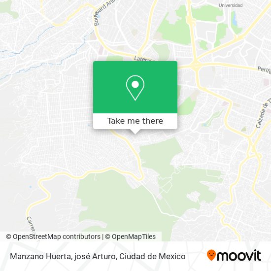 Manzano Huerta, josé Arturo map