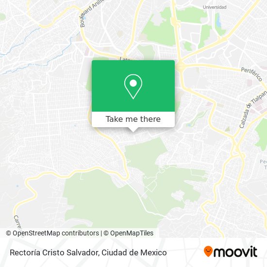 Mapa de Rectoría Cristo Salvador