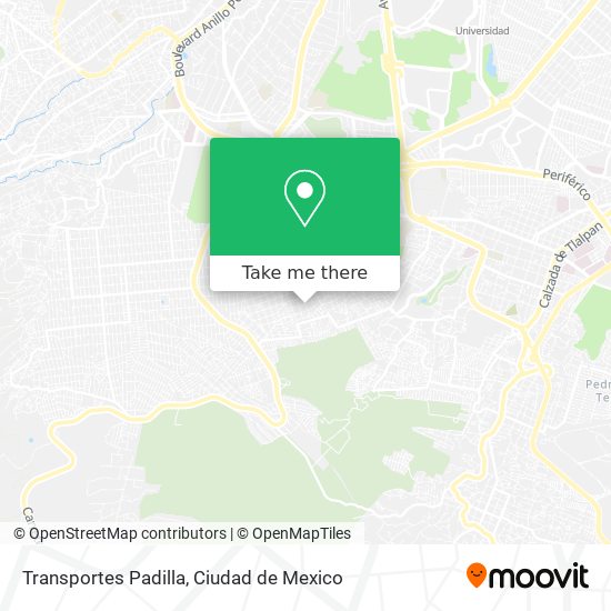 Transportes Padilla map