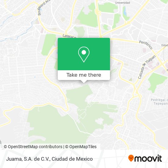 Mapa de Juama, S.A. de C.V.