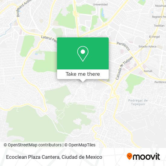 Ecoclean Plaza Cantera map