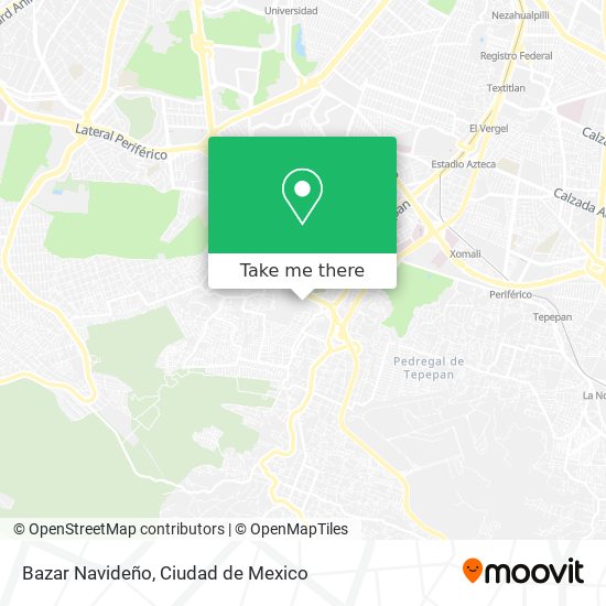 Mapa de Bazar Navideño