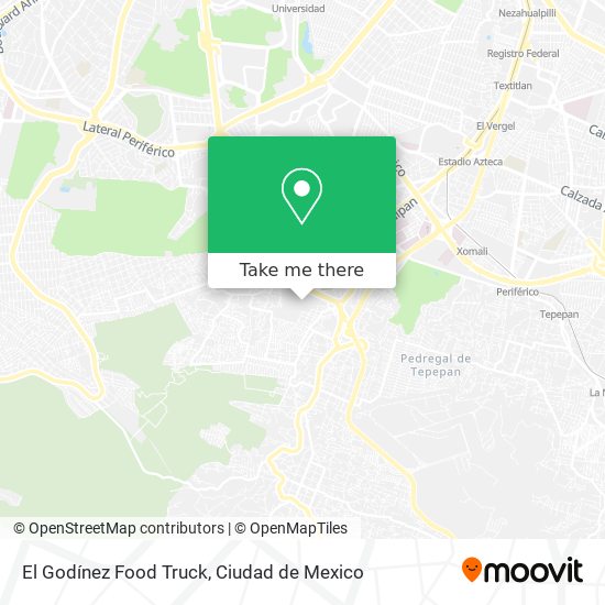 El Godínez Food Truck map