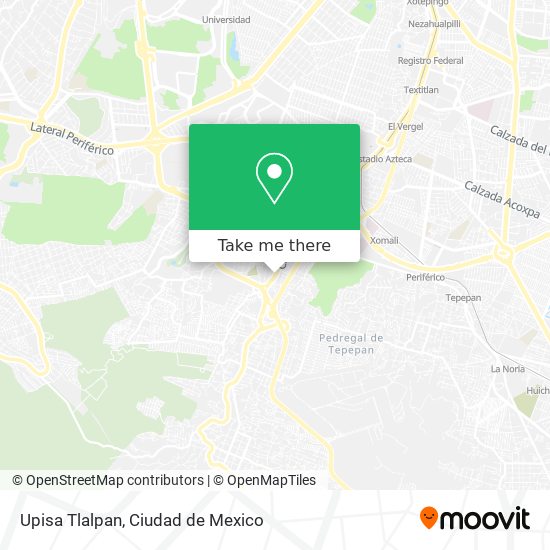 Upisa Tlalpan map