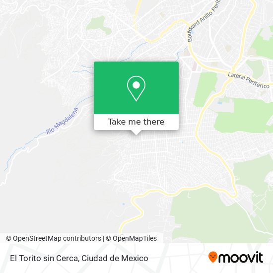 El Torito sin Cerca map