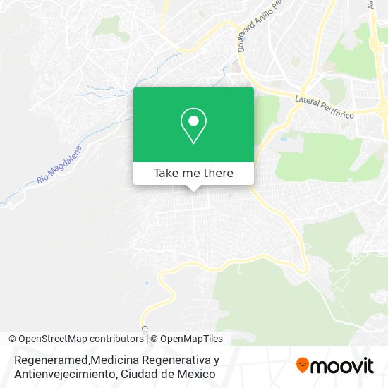 Mapa de Regeneramed,Medicina Regenerativa y Antienvejecimiento