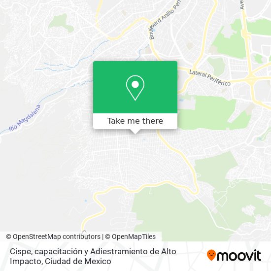 Cispe, capacitación y Adiestramiento de Alto Impacto map