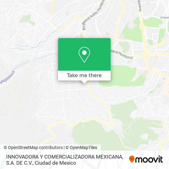 INNOVADORA Y COMERCIALIZADORA MEXICANA, S.A. DE C.V. map