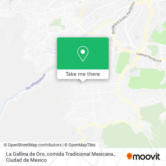 La Gallina de Oro, comida Tradicional Mexicana. map