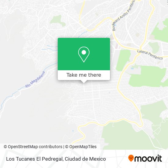 Mapa de Los Tucanes El Pedregal