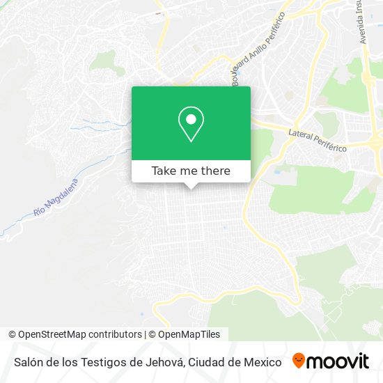 Salón de los Testigos de Jehová map