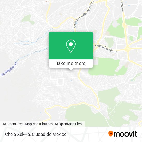 Chela Xel-Ha map