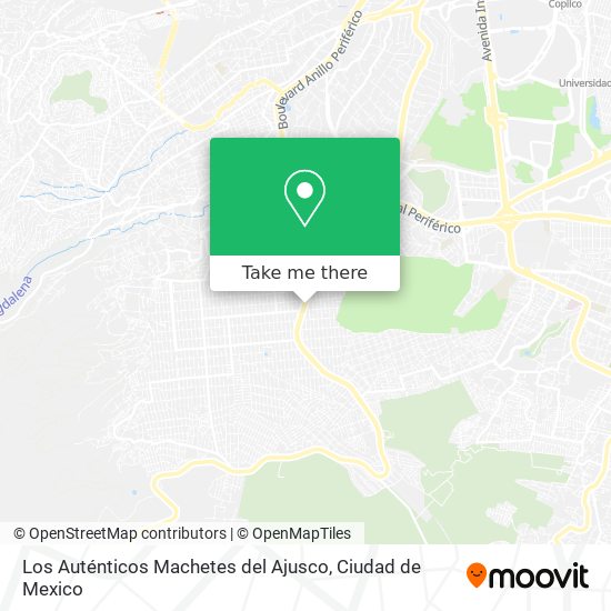 Los Auténticos Machetes del Ajusco map