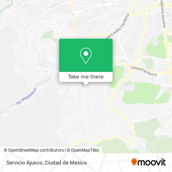 Servicio Ajusco map