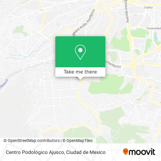 Centro Podológico Ajusco map