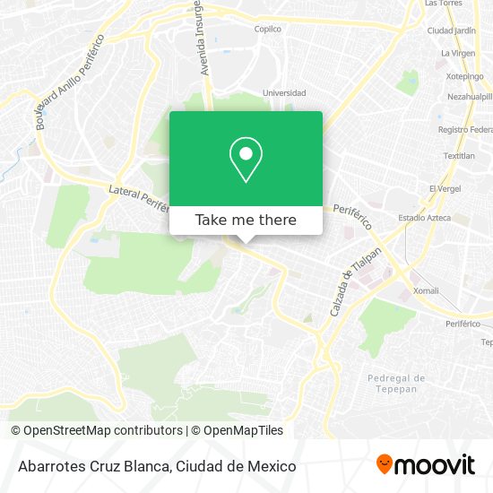 Abarrotes Cruz Blanca map