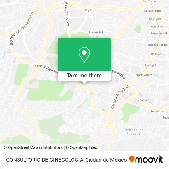 CONSULTORIO DE GINECOLOGIA map