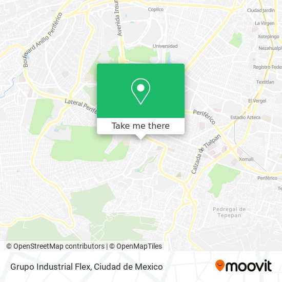 Mapa de Grupo Industrial Flex