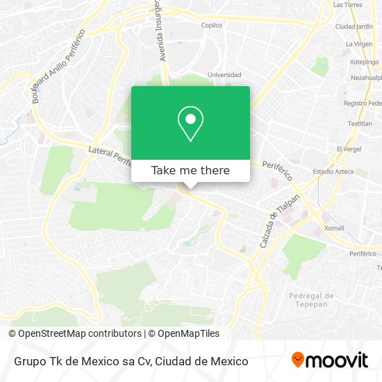 Grupo Tk de Mexico sa Cv map