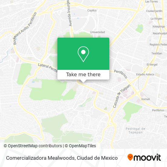 Mapa de Comercializadora Mealwoods