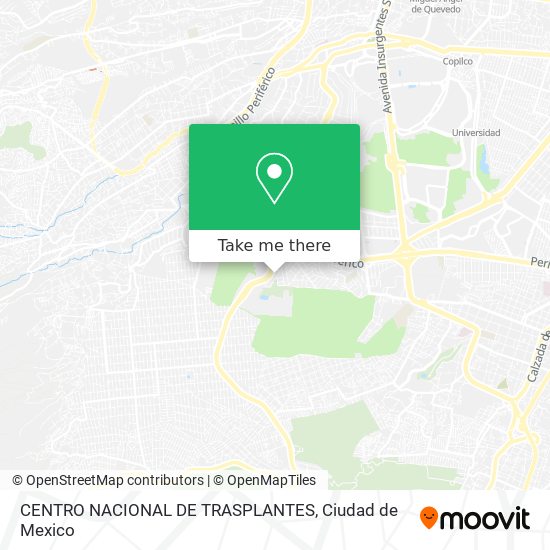 CENTRO NACIONAL DE TRASPLANTES map