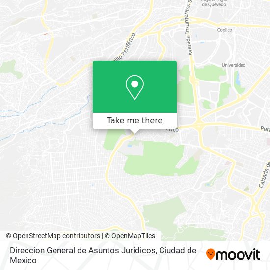 Mapa de Direccion General de Asuntos Juridicos