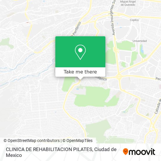 CLINICA DE REHABILITACION PILATES map