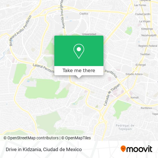 Mapa de Drive in Kidzania