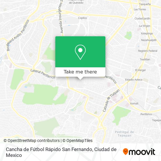 Cancha de Fútbol Rápido San Fernando map