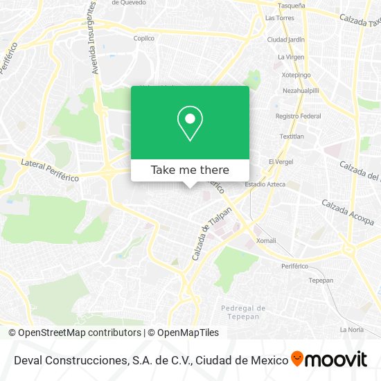 Deval Construcciones, S.A. de C.V. map