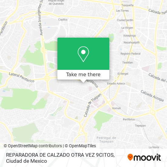 REPARADORA DE CALZADO OTRA VEZ 9CITOS map