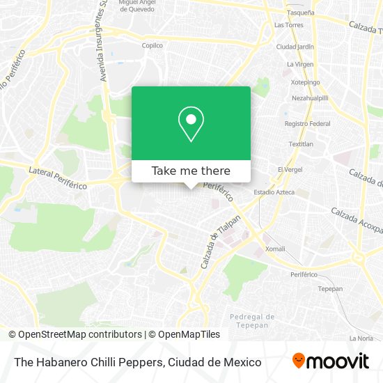 The Habanero Chilli Peppers map