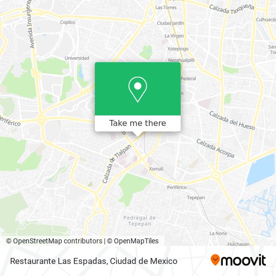 Restaurante Las Espadas map