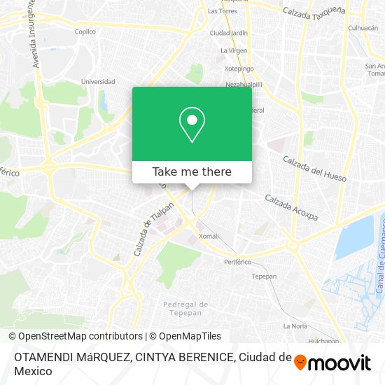 Mapa de OTAMENDI MáRQUEZ, CINTYA BERENICE