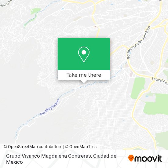 Mapa de Grupo Vivanco Magdalena Contreras