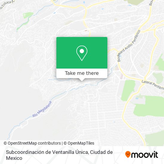 Mapa de Subcoordinación de Ventanilla Única