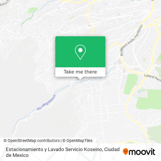 Mapa de Estacionamiento y Lavado Servicio Koseino