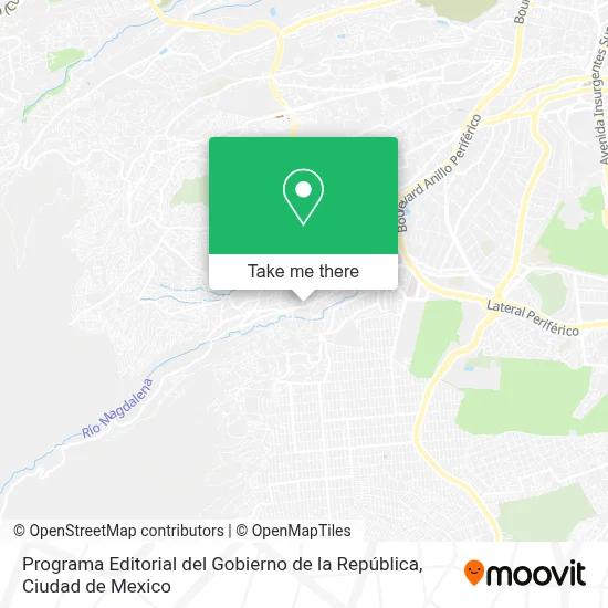 Programa Editorial del Gobierno de la República map